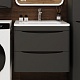 Style Line Мебель для ванной Бергамо Мини 60 подвесная черная Люкс антискрейтч Plus – фотография-37